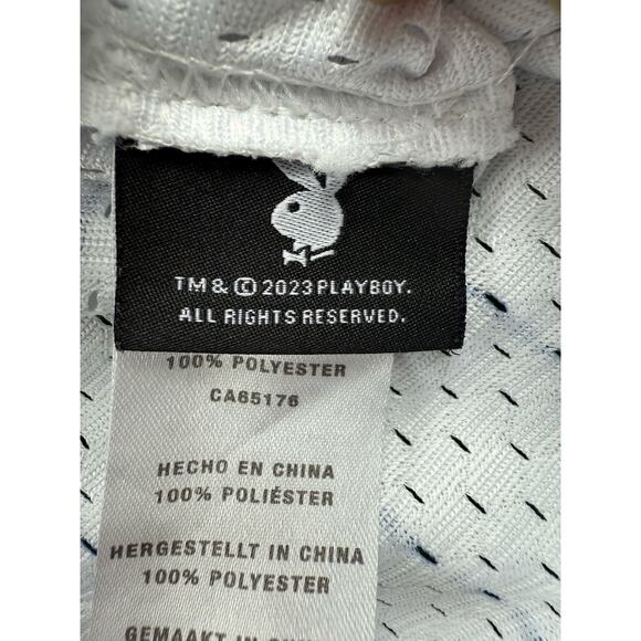 Playboy x Lids Pinstripe Baseball Jersey Sz L Gray Black Bunny Logo 00 Mens - Picture 9 of 10